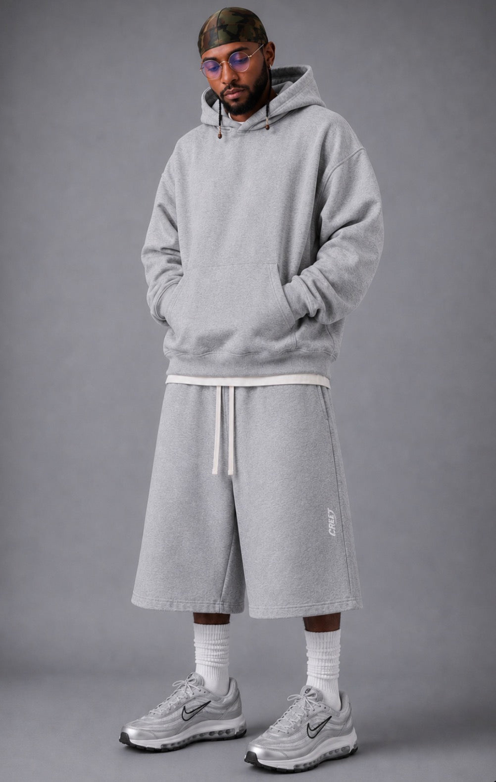 CREET  Oversized Capri Shorts